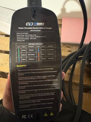 Cargador EVcharge Coche Eléctrico