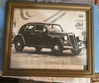 Disegno Lancia Ardea Vintage con Cornice