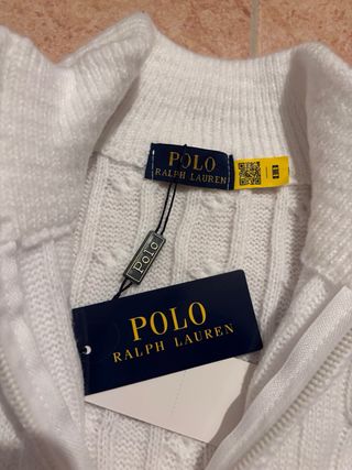 Jersey Polo Ralph Lauren Blanco Cable Knit