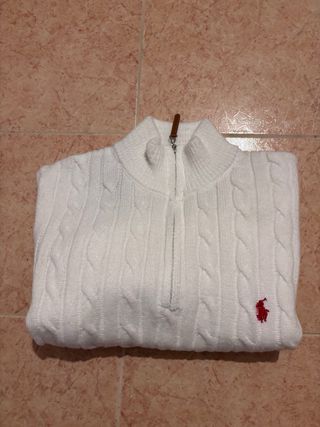 Jersey Polo Ralph Lauren Blanco Cable Knit
