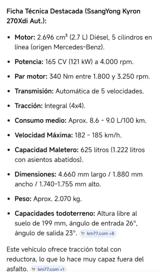SsangYong Kyron 2007
