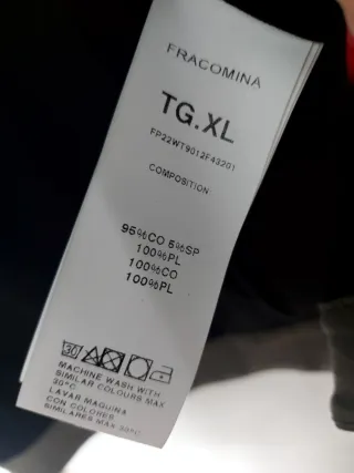 Parka Fornarina verde militar y negro