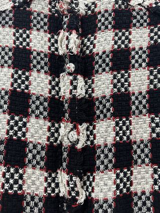 Vestido Tweed Mango Negro Blanco