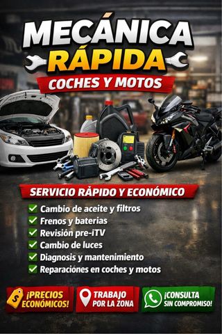MECÁNICA RÁPIDA COCHES Y MOTOS