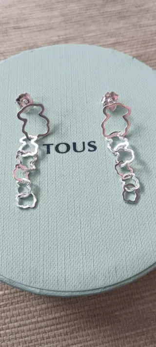 Pendientes largos Tous Carrusel Plata