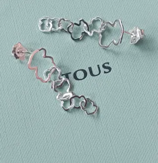 Pendientes largos Tous Carrusel Plata