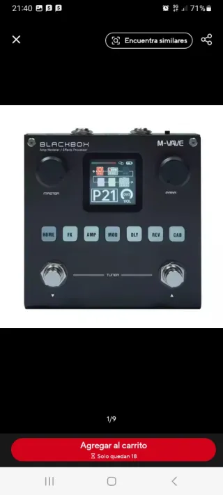 Pedalera annback Box M-Vave Amp Modeler