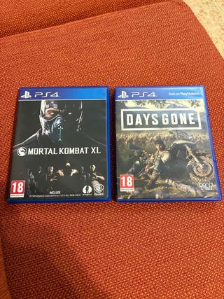 PS4 Mortal Kombat XL y Days Gone