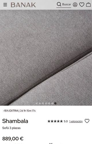 Sofá Shambala Banak 3 plazas