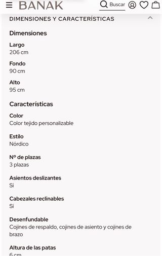 Sofá Shambala Banak 3 plazas