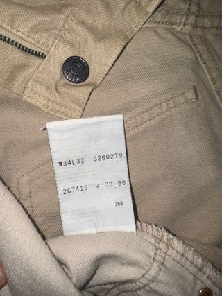 Levi's 626 vintage anni '90 beige W34 L32