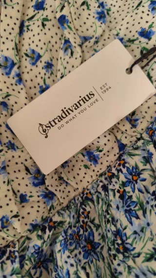 Vestido bicolor floral nuevo