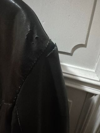 YES LONDON Giubbotto Pelle Nero Multicolor