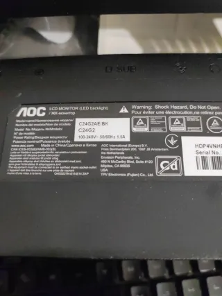 Placa base monitor AOC G24G2