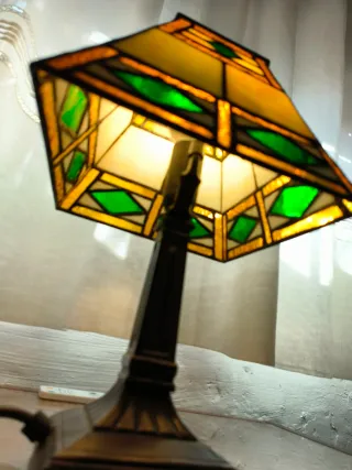 Lámpara Tiffany Cristal y Metal