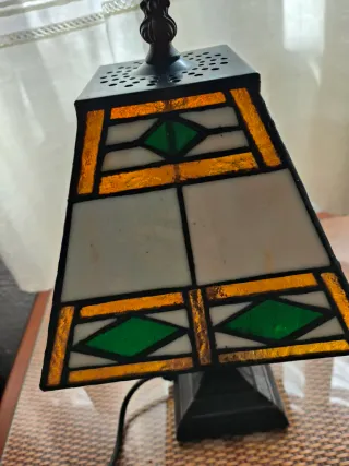 Lámpara Tiffany Cristal y Metal