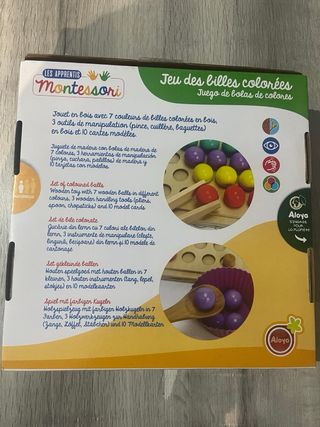 Juego Montessori Bolas Colores