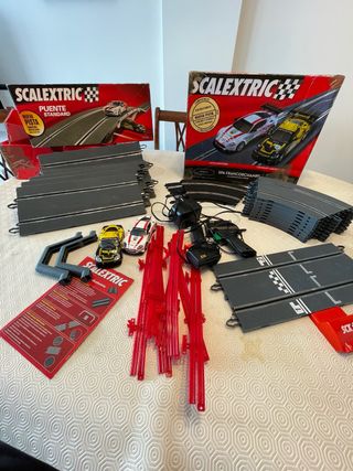 Scalextric Puente Standard y Spa Francorchamps
