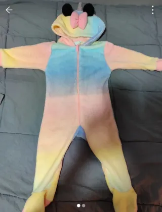 Pijama Unicornio Arcoíris Talla Infantil,