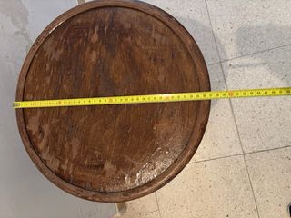 Banqueta de madera antiguo
