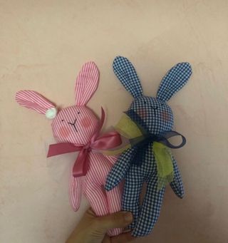 Coniglietti Pasqua in tessuto grandi 30 cm