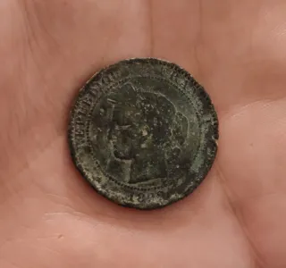 Moneda Francia 10 Céntimos 1892