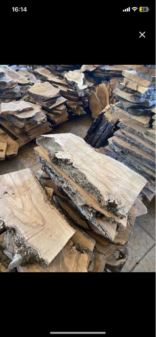 Tabla madera olivo en bruto
