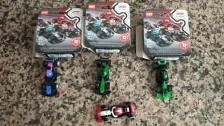 Lote 4 coches Lego F1