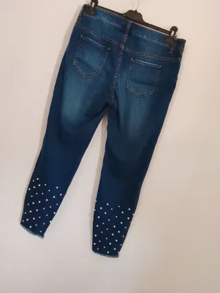 Pantaloni donna con perle