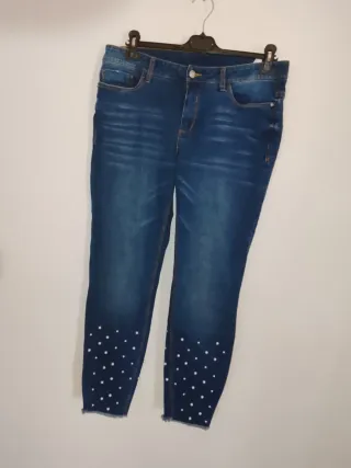 Pantaloni donna con perle