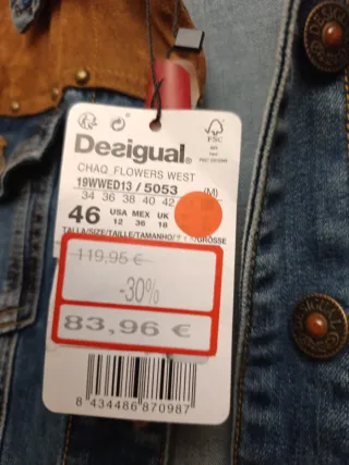 Chaqueta Desigual Talla 46