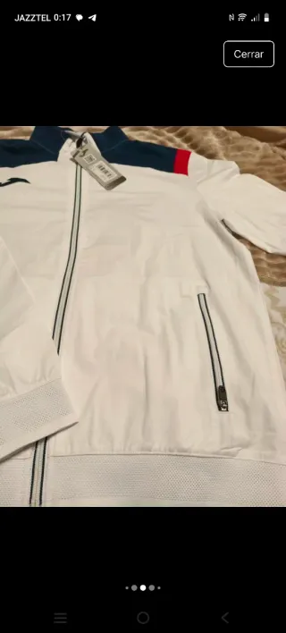 Chándal Joma Caballero Blanco y Azul