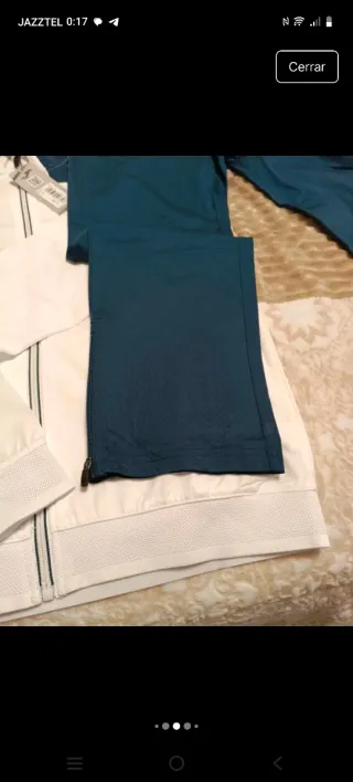 Chándal Joma Caballero Blanco y Azul