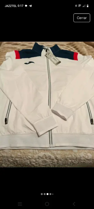 Chándal Joma Caballero Blanco y Azul