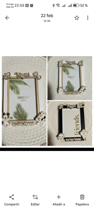 Marcos personalizados madera