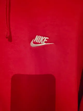 Sudadera Nike con capucha y cremallera Roja Talla