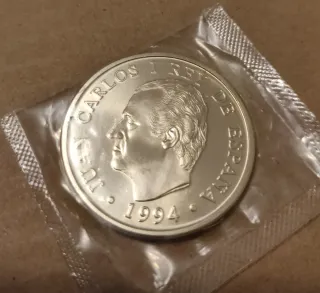 Moneda 2000 Pesetas Plata 1994 Juan Carlos