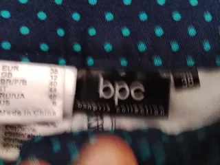 Pantaloni fantasia pois blu