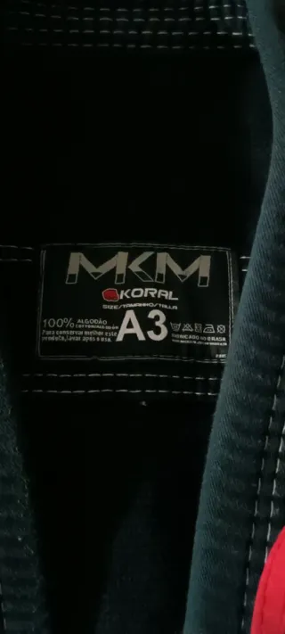 Kimono Koral Jiu Jitsu Brasileño Negro/Rojo