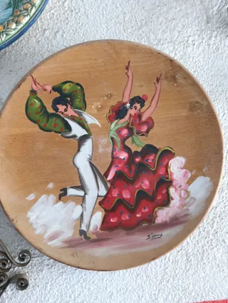 Plato decorativo cerámica baile español