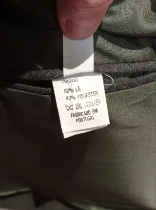 Americana en mezcla de lana