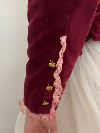 Corpiño Fallera Terciopelo Talla S.