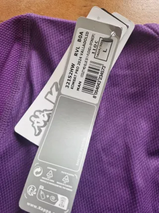 Camiseta der real valladolid, 2 equipacion talla L