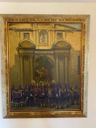 Oleo original gran formato Iglesia de Jesus