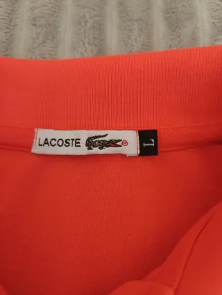 Polo Lacoste Talla L Naranja