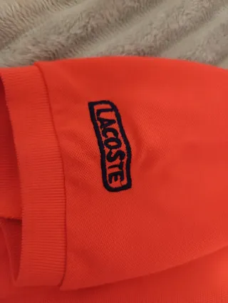 Polo Lacoste Talla L Naranja