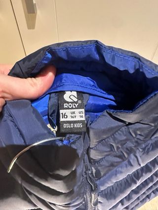 Chaleco acolchado azul para niño