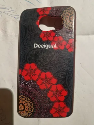 Funda Móvil Desigual Samsung S6 Flores Rojas