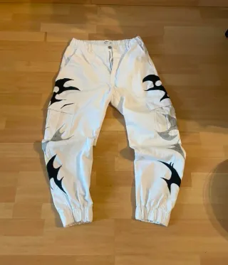 Pantalones Cargo Custom Pintados a Mano Pieza