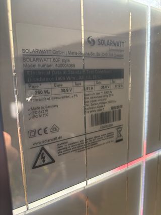 Placa solar fotovoltaica